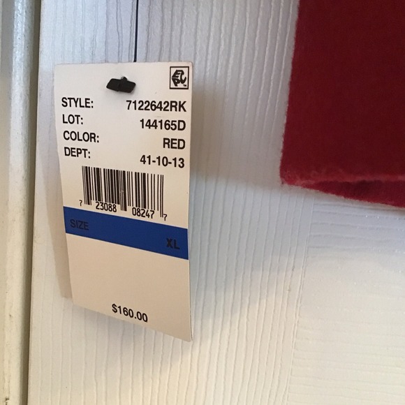 London Fog Wool Blend Single Breasted Lined Pea Coat Winter Red Women XL - Picture 12 of 12